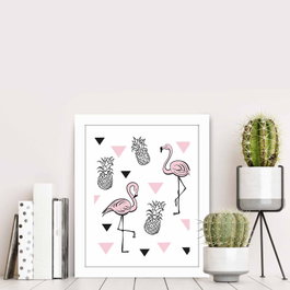 Wallity Cuadro Decorativo Enmarcado en MDF Multicolor BCT-099